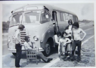 Riot Squad van, with band, (post David Bowie)