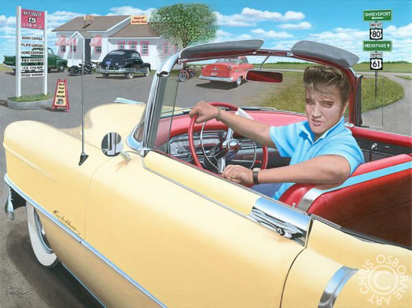 Elvis & his 1954 Cadillac - Chris Osborne