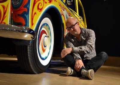 Kieron with the real John Lennon Phantom Courtesy of Bonhams